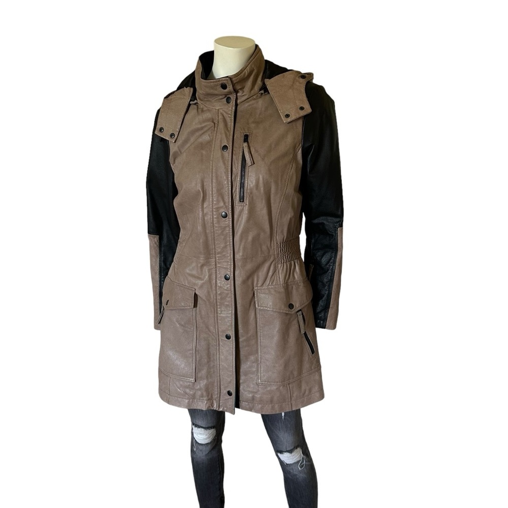 Stunning Leather Trench Anorak Jacket Blink by Danier